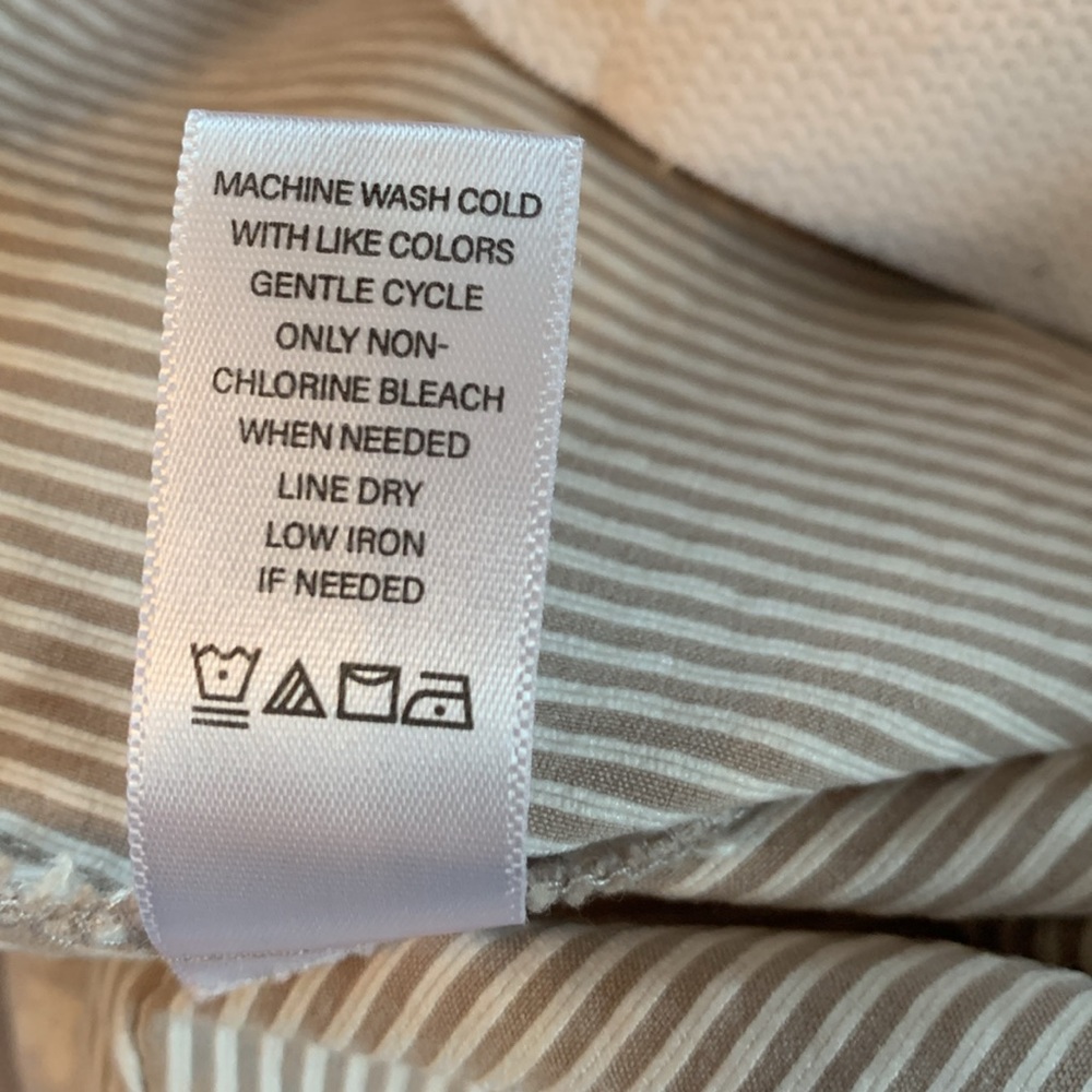 Counterparts white & tan pinned striped dressy parts size medium - Picture 10 of 10